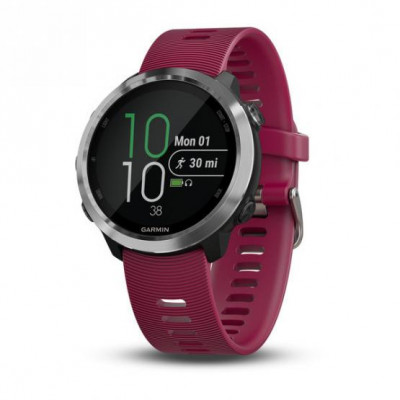 Garmin Forerunner 645 Music With Cerise Colored Band (010-01863-31)