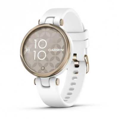 Смарт-годинник Garmin Lily Cream Gold Bezel with White Case and Silicone Band (010-02384-10)