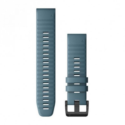 Ремінець Garmin Ремешок для Fenix 6 22mm QuickFit Lakeside Blue Silicone bands (010-12863-03)