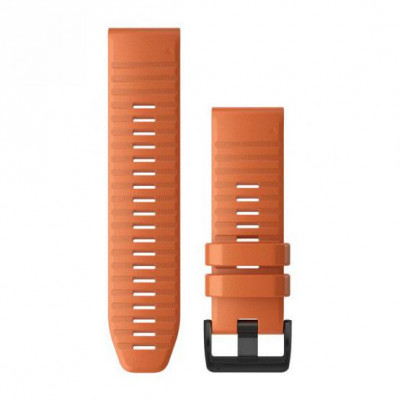 Ремінець Garmin Ремешок для Fenix 6x 26mm QuickFit Ember Orange Silicone bands (010-12864-01)