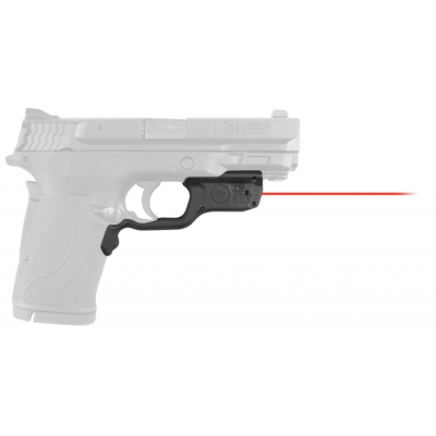 Crimson Trace LG459 Laserguard 5mW Red Laser with 633nM Wavelength & Black Finish for 22 S&W M&P Compact, 380\/9 M&P Shield EZ