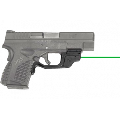 Crimson Trace 0101820 Laserguard  5mW Green Laser with 532nM Wavelength & Black Finish for Springfield Hellcat