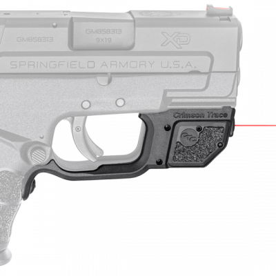 Crimson Trace 0101830 Laserguard  5mW Red Laser with 633nM Wavelength & Black Finish for Springfield Hellcat