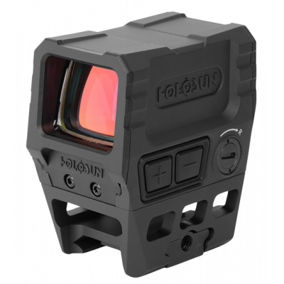 Holosun  AEMS CORE Black Anodized 1x 2 MOA Illuminated Red Dot Reticle Features Lower 1\/3 Co-Witness Mount