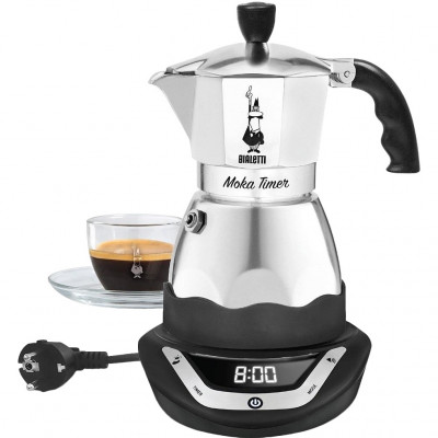 Електрична гейзерна кавоварка Bialetti Moka Timer (3cups)