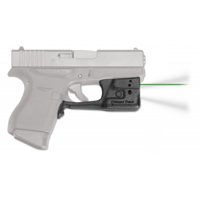 Crimson Trace LL803G Laserguard Pro 5mW Green Laser 532nM Wavelength & 50 ft Range with 150 White LED Light Black Finish for Glock 43, 42, 48, 43X