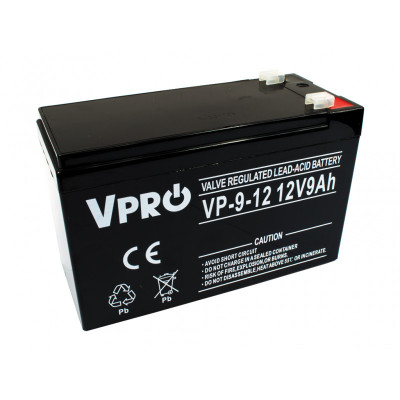 Акумулятор для ДБЖ Volt Polska VPRO 9 Ah 12V AGM VRLA (6AKUAGM009)