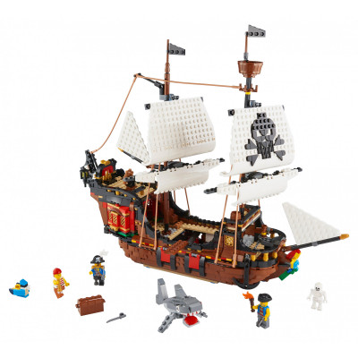 Блоковий конструктор LEGO Creator Піратський корабель +1262 деталі (31109)