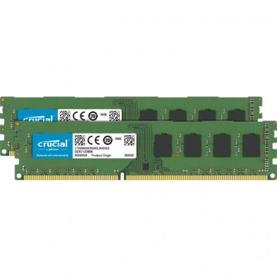 Пам'ять для настільних комп'ютерів Crucial 16 GB (2x8GB) DDR3L 1600 MHz (CT2K102464BD160B)