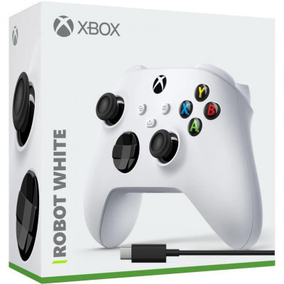 Геймпад Microsoft Xbox Series X | S Wireless Controller Robot White (QAS-00002, 889842611564)