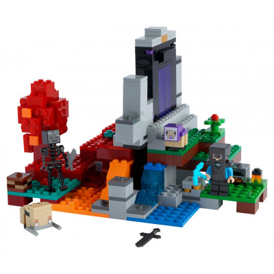 Блоковий конструктор LEGO Minecraft Разрушенный портал (21172)