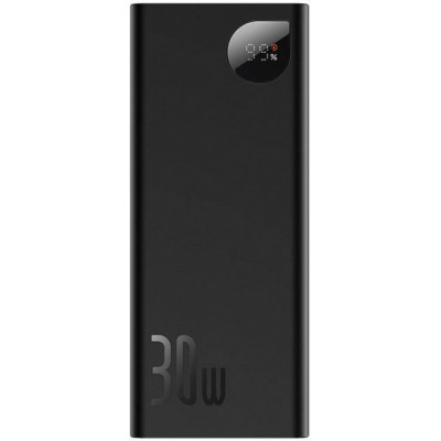 Зовнішній акумулятор (Power Bank) Baseus Adaman Metal Digital Display 20000 mAh 30W black (PPAD030001)