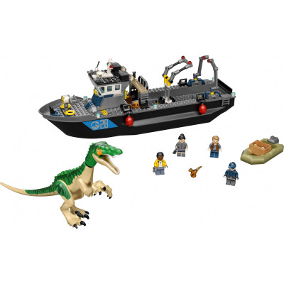 Блоковий конструктор LEGO Jurassic World Втеча баріонікса на катері (76942)