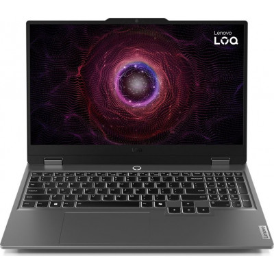 Ноутбук Lenovo LOQ 15ARP9 (83JC002URM) 15,6" FHD,   144 Гц, IPS, AMD Ryzen 7 7435HS до 4,5 ГГц, 24 ГБ, SSD 512 ГБ, NVIDIA GeForce RTX 4050 6 ГБ, Free DOS, сірий
