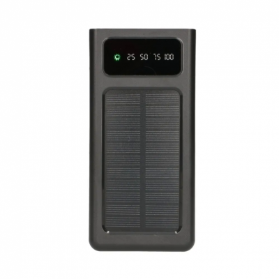 Зовнішній акумулятор Extralink EPB-093 30000mAh Preto Solar USB-C Black