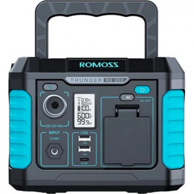Зарядна станція Romoss RS300 Black Blue 600W (RS300-2B2-G153H)