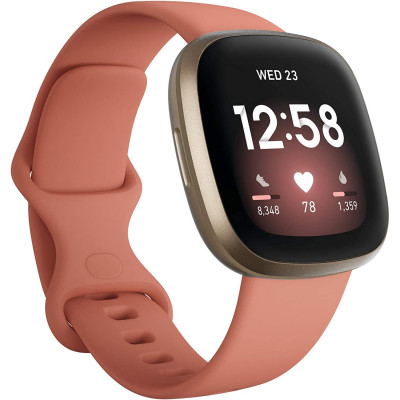 Смарт-годинник Fitbit Versa 3 Pink Clay/Soft Gold Aluminum (FB511GLPK)