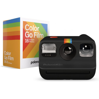 Фотокамера миттєвого друку Polaroid Go E-box Black (6215)