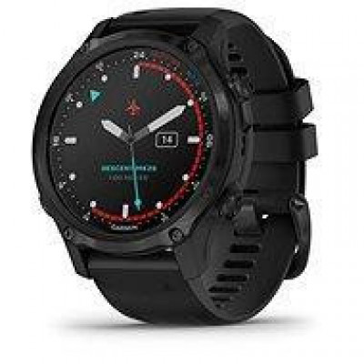 Спортивний годинник Garmin Descent Mk2S Carbon Grey with Black Silicone Band (010-02403-04)