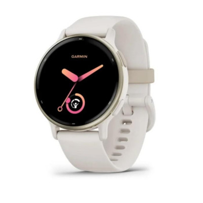 Смарт-годинник Garmin vivoactive 5 Cream Gold Aluminum Bezel with Ivory Case and Silicone Band (010-02862-11)