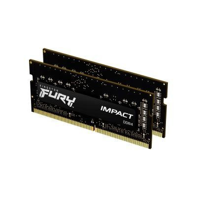 Пам'ять для ноутбуків Kingston FURY 64 GB (2x32GB) SO-DIMM DDR4 3200 MHz Impact (KF432S20IBK2/64)