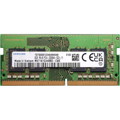 Пам'ять для ноутбуків Samsung 8 GB SO-DIMM DDR4 3200 MHz (M471A1G44BB0-CWE)
