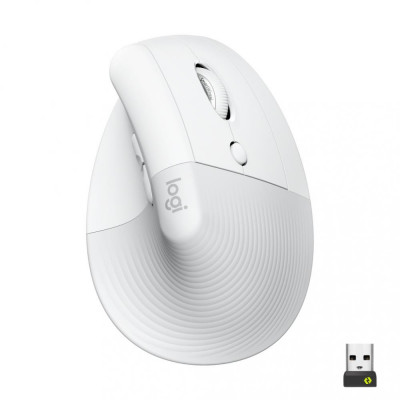 Миша Logitech Lift Vertical Ergonomic Mouse Off-White (910-006475)