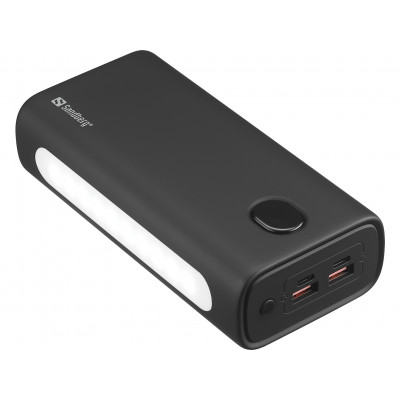 Зовнішній акумулятор (Power Bank) Sandberg PD 20W 1,7A QC3.0 30000 mAh, 2хUSB, Type-C OUT, ліхтарик