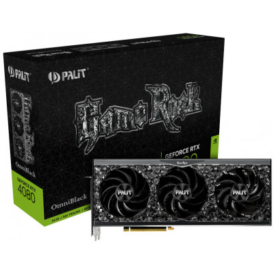 PALIT GeForce RTX 4080 GameRock OmniBlack 16ГБ DLSS 3