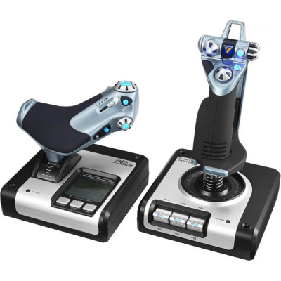 Джойстик, важіль управління двигуном Logitech G Saitek X52 Flight Control System (945-000006)