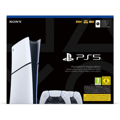 Стаціонарна ігрова приставка Sony PlayStation 5 Slim Digital Edition 1TB + DualSense Wireless Controller (1000042065)