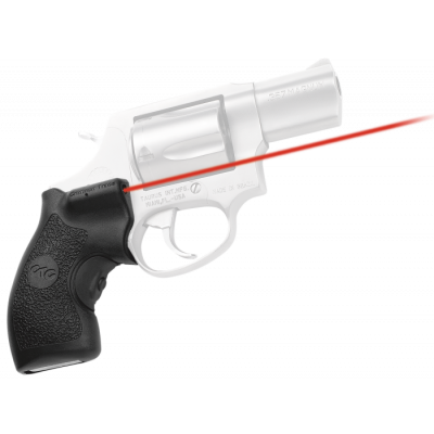 Crimson Trace LG185 Lasergrips 5mW Red Laser with 633nM Wavelength & Black Finish for Taurus Small Frame Revolver