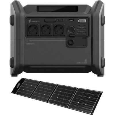 Комплект зарядної станції Segway CUBE 1000 + Сонячна панель 2E 200W (AA.13.04.02.0004-SET200)