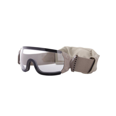 Балістичні окуляри-маска ESS Jumpmaster Balistic з прозорими лінзами. Колір оправи: Terrain Tan. ESS-EE7035-04