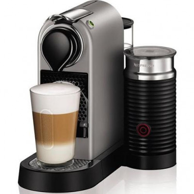 Капсульна кавоварка еспресо Nespresso CitiZ and Milk Silver