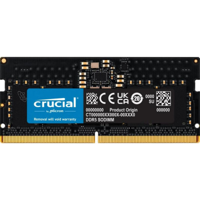 Пам'ять для ноутбуків Crucial 8 GB SO-DIMM DDR5 4800 MHz (CT8G48C40S5)