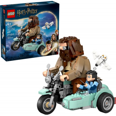 Блоковий конструктор LEGO Harry Potter Поїздка Геґріда й Гаррі на мотоциклі 617 деталей (76443)