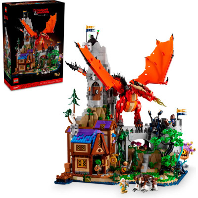 Блоковий конструктор LEGO Ideas Підземелля та дракони: Казка Червоного Дракона (21348)