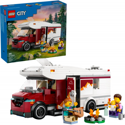 Блоковий конструктор LEGO City Пригодницький будинок на колесах для відпустки 385 деталей (60454)