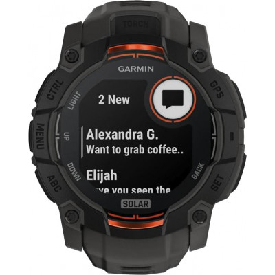 Garmin Instinct 3 50mm Solar Tactical Edition Black with Black Band (010-02935-50)