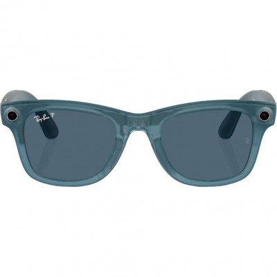 Смарт-окуляри Ray-Ban Meta Wayfarer Matte Jeans Frame Dusty Blue Lenses (RW4006 67552V 50-22)