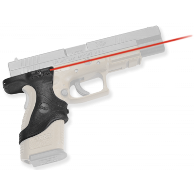Crimson Trace LG446 Lasergrips  5mW Red Laser with 633nM Wavelength & Black Finish for 9mm Luger, 40 S&W, 357 Sig & 45 GAP Springfield XD