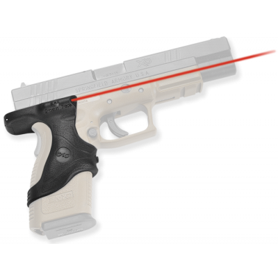 Crimson Trace LG446 Lasergrips 5mW Red Laser with 633nM Wavelength & Black Finish for 9mm Luger, 40 S&W, 357 Sig & 45 GAP Springfield XD