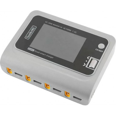 Зарядний пристрій ToolkitRC Q4AC 4x50W 5A AC 100W (TRC-Q4AC)