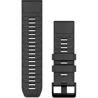 ремінець Garmin Ремінець для  Fenix 7X 26mm QuickFit Graphite silicone band (010-13393-07)