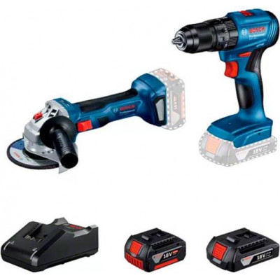 Набір інструментів Bosch GSB 185-Li + GWS 180 + GBA 18V 2.0Ah (06019H9026)