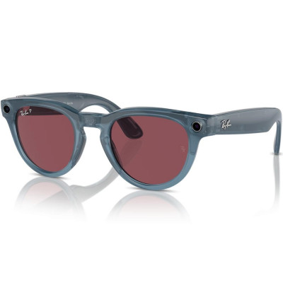 Смарт-окуляри Ray-Ban Meta Headliner Shiny Jeans Frame/Dusty Red Lenses (RW4009 66985Q 50-23)