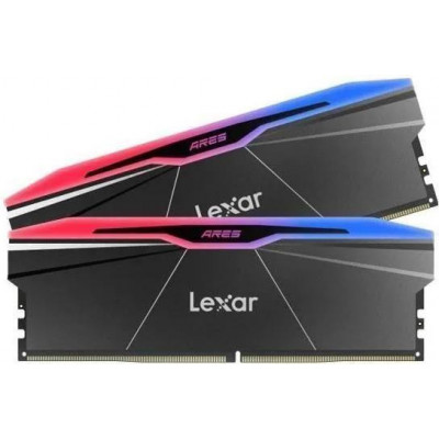 Пам’ять для настільних комп’ютерів Lexar 32 GB (2x16GB) DDR5 6000 MHz ARES RGB (LD5U16G60C26BRRGD)