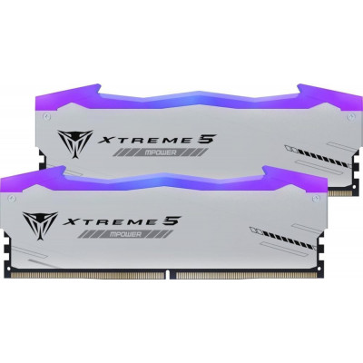 Пам'ять для настільних комп'ютерів PATRIOT 32 GB (2x16GB) DDR5 6000 MHz Viper Xtreme 5 RGB MPower (PVXR532G60C30KM)