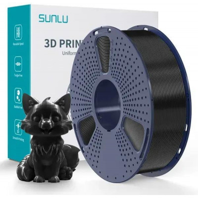 Філамент Sunlu PETG 1.75mm 1кг Чорний